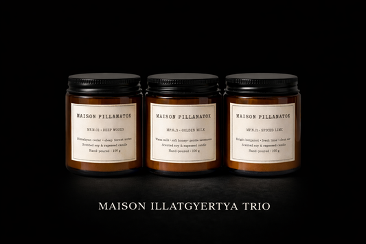 Maison Pillanatok szett - 3 féle illatgyertya 1 csomagban