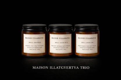 Maison Pillanatok szett - 3 féle illatgyertya 1 csomagban