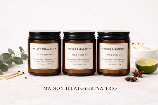 Maison Pillanatok szett - 3 féle illatgyertya 1 csomagban